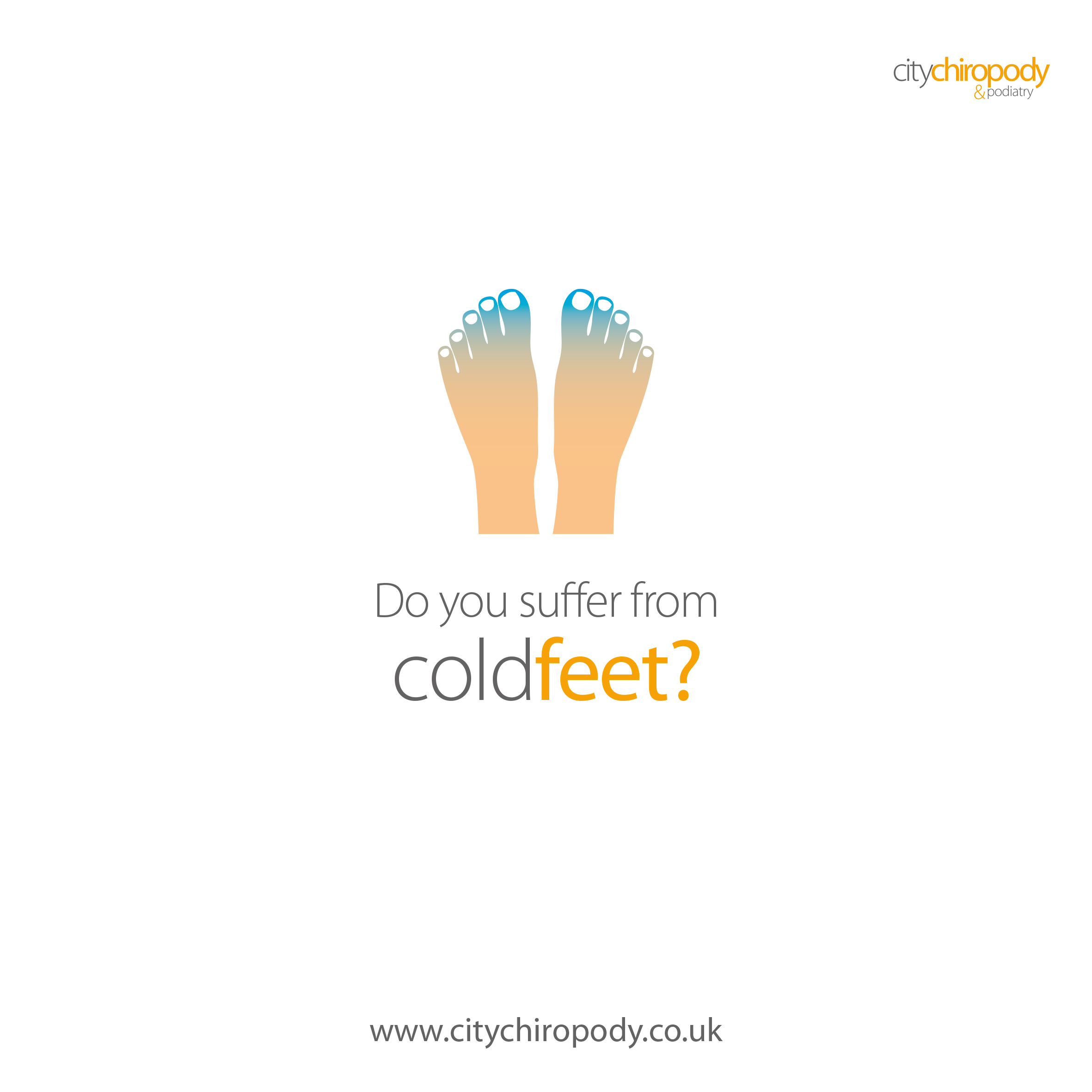 City Chiropody "Cold Feet?" Graphic